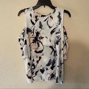 Worthington off the shoulder floral top